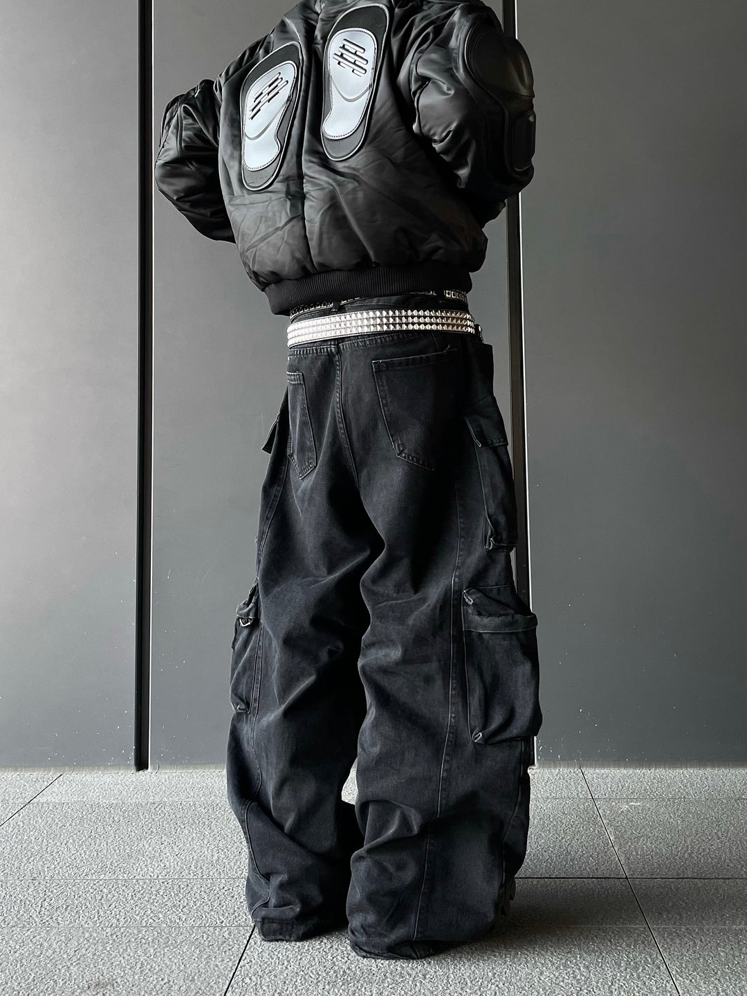 BIG POCKET WIDE CARGO PANTS DFDES4442