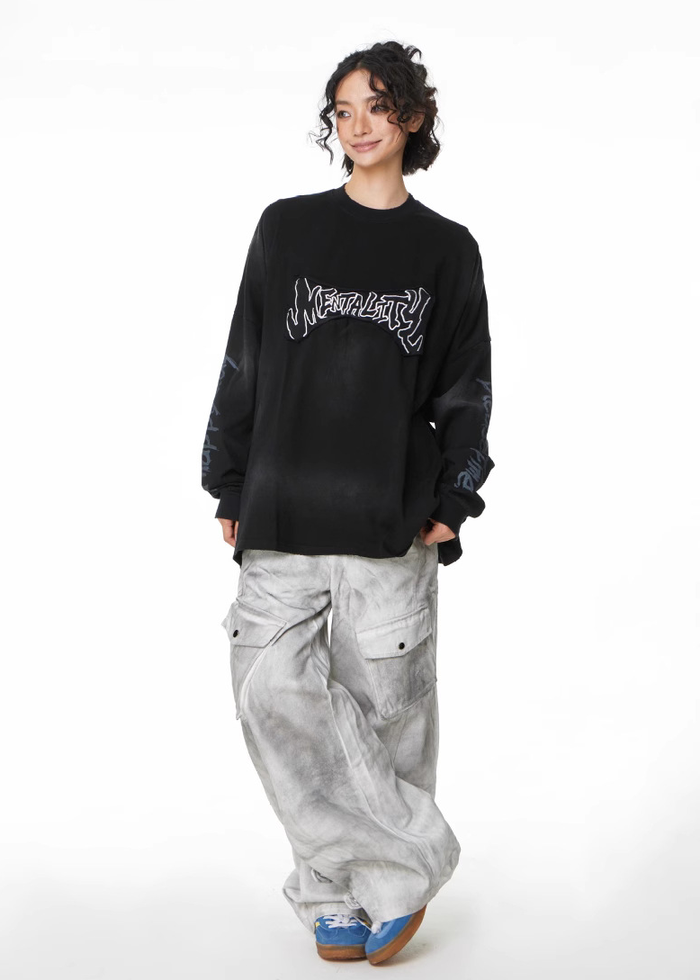 SMOKE DYE LOGO LONG TEE BEDES4514