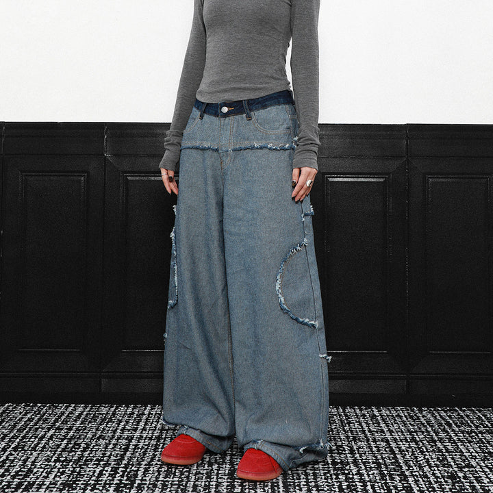 INSIDEOUT FRINGE WIDE DENIM PANTS AEDES4582