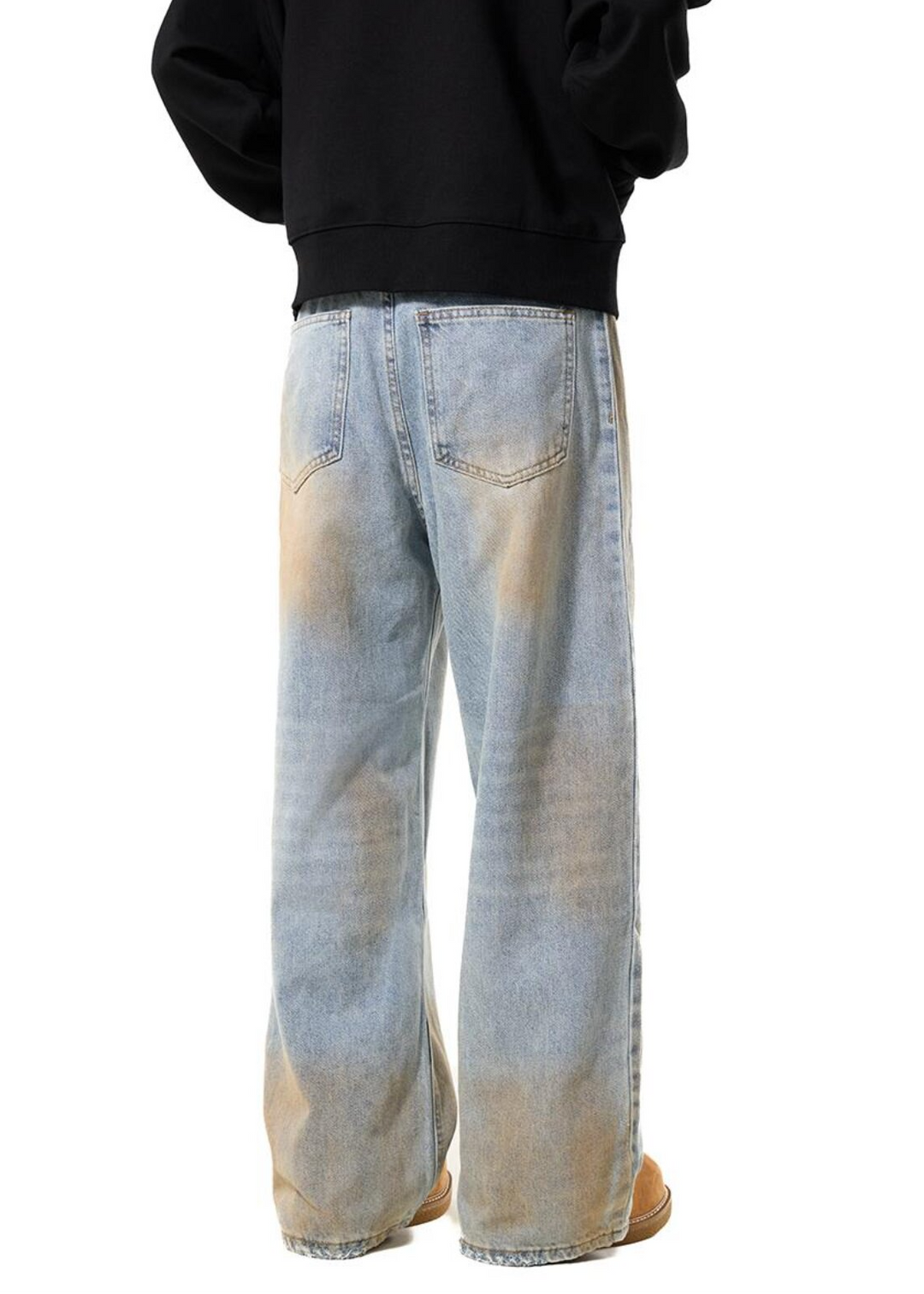 DIRTY WASHED WIDE DENIM PANTS AEDES4598