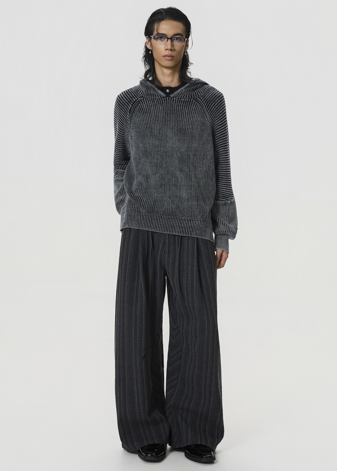 PINSTRIPE WIDE PANTS BEDES4545