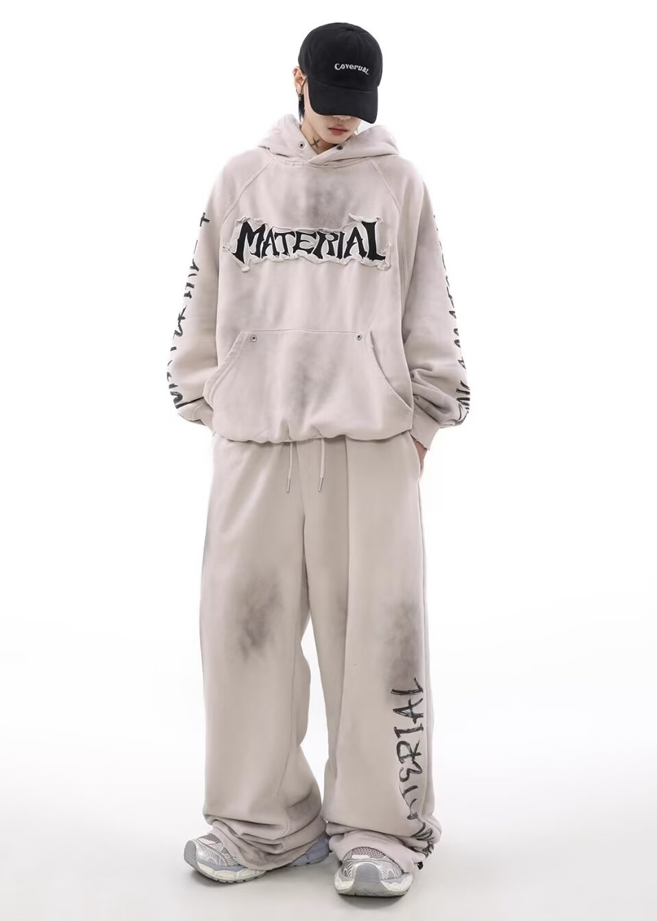 SMOKE DYE LOGO SWEAT PANTS BEDES4517
