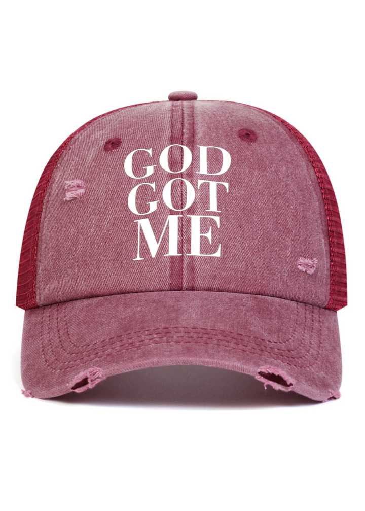 DISTRESSED TRUCKER CAP BEDES4743