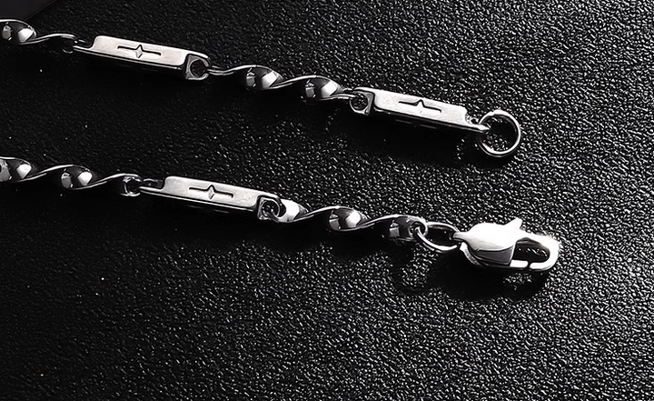 CROSS TWIST CHAIN NECKLACE BEDES4586 - Deuku