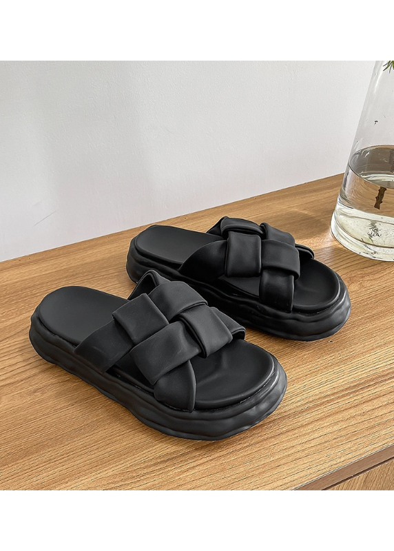 WOVEN PLATFORM SLIDES BEDES4653