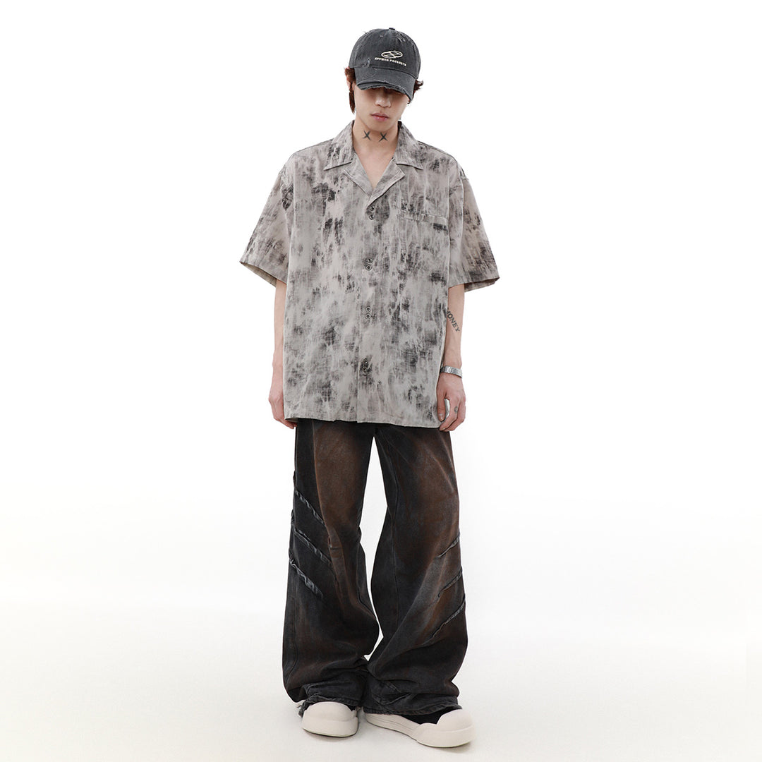 PATTERNED SHORT SLEEVE SHIRT MNDES4452
