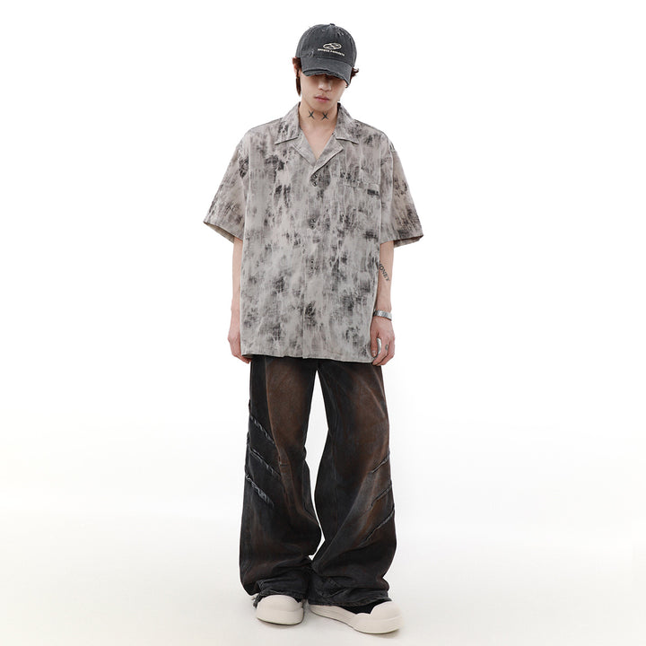 PATTERNED SHORT SLEEVE SHIRT MNDES4452