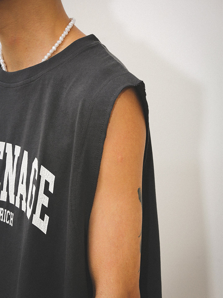 SLEEVELESS LOGO T-SHIRT UWDES4451