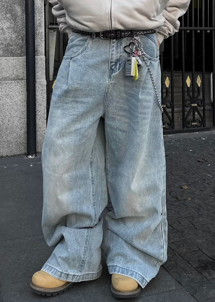 VINTAGE WASH LOOSE DENIM DFDES4495
