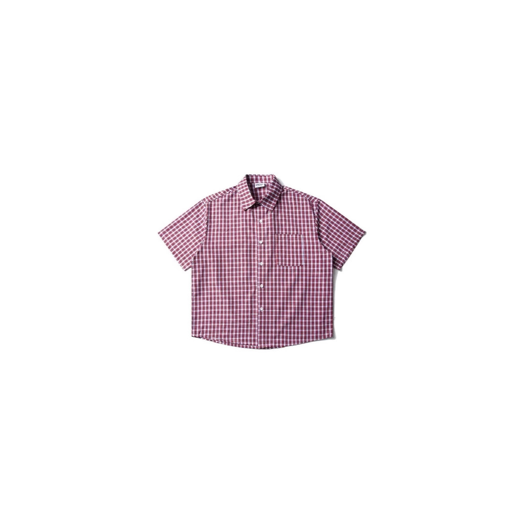 PLAID HALF SHIRT BEDES4645