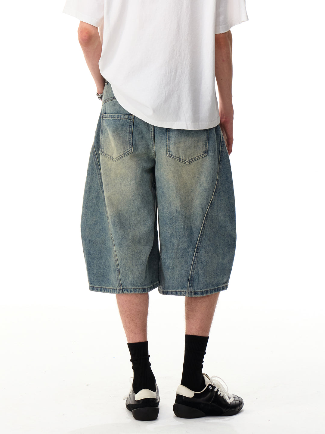 DENIM WIDE CURVE BERMUDA PANTS MNDES4456
