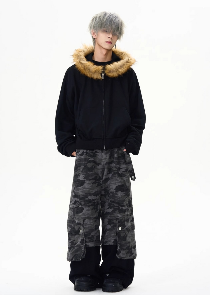 VOLUME FUR ZIP PARKA BEDES4520