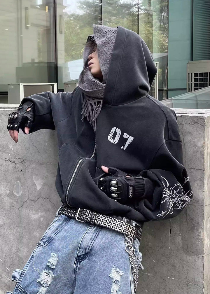PRINTED ZIP PARKA DFDES4500