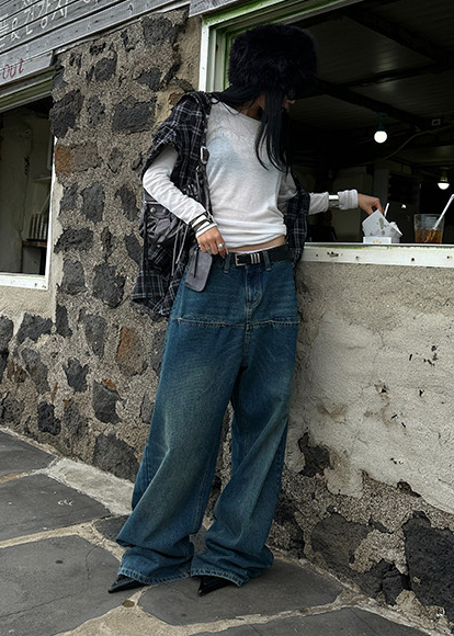 FRONT POCKET WIDE DENIM AEDES4560