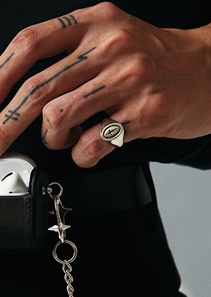 STAR SIGNET OPEN RING BEDES4686