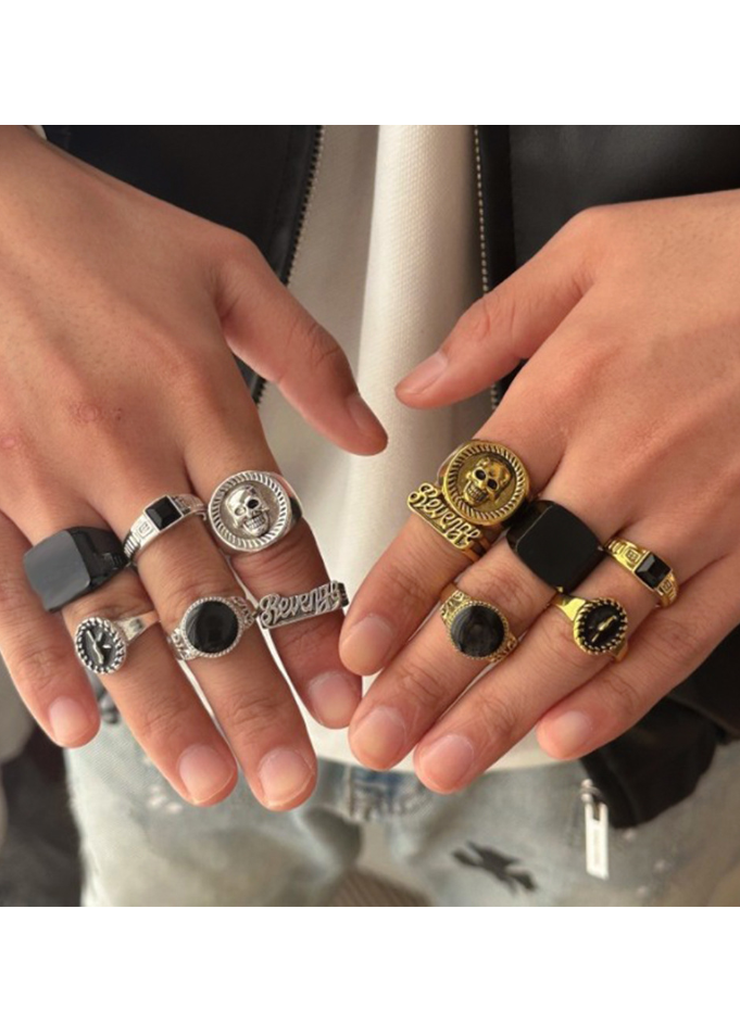 STONE SIGNET RING SET BEDES4736