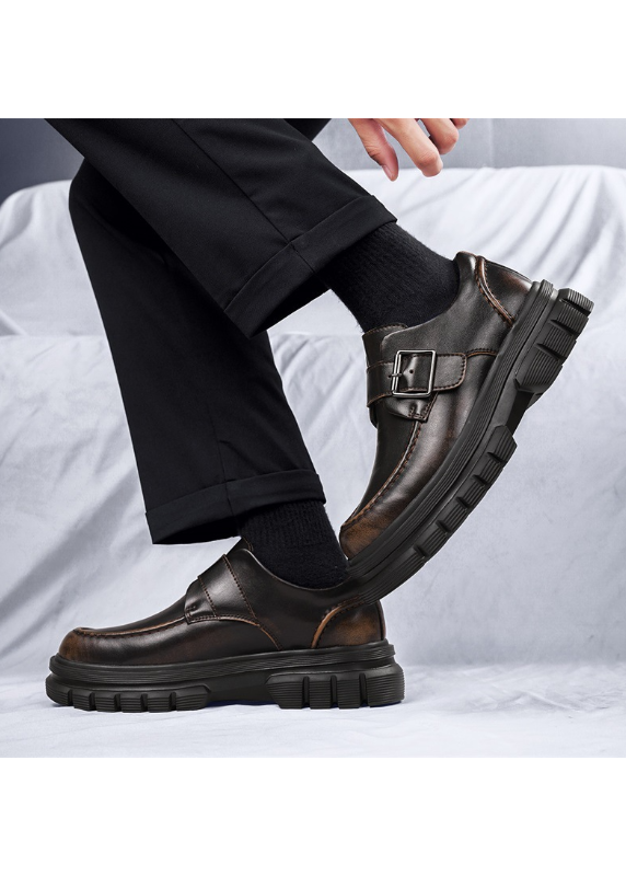 BUCKLE STRAP PLATFORM LOAFERS BEDES4659