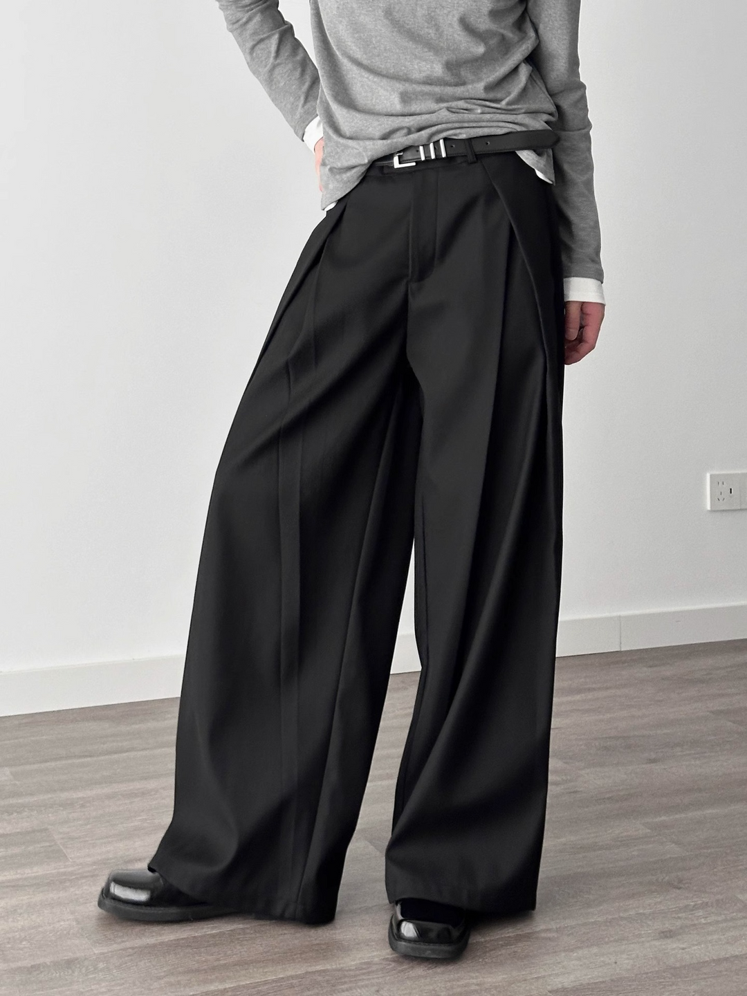 BOX PLEAT WIDE SLACKS BEDES4530