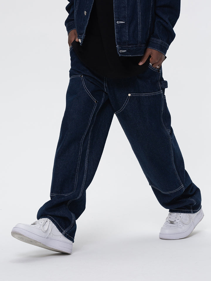 STITCH WIDE DENIM PANTS UWDES4409