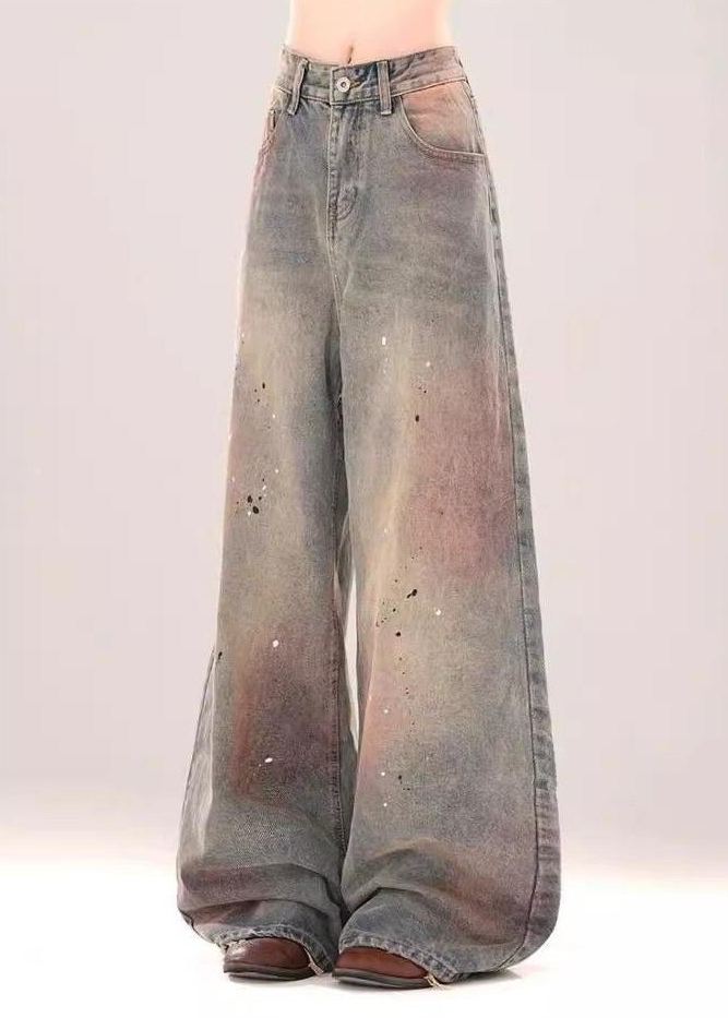 PAINT FADE WIDE DENIM PANTS AEDES4559