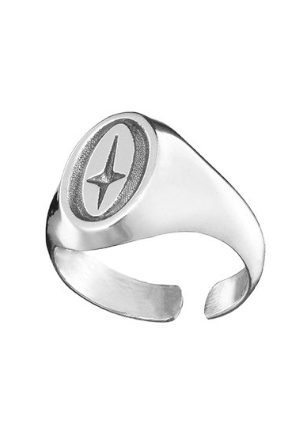 STAR SIGNET OPEN RING BEDES4686