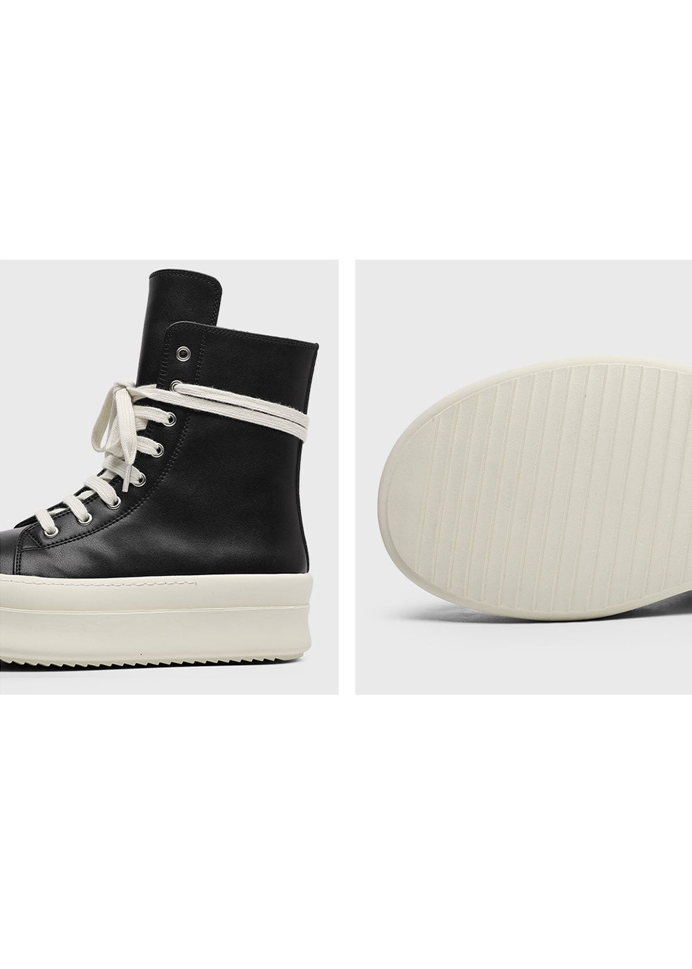 SIDE ZIP HIGH-CUT PLATFORM SNEAKER BEDES4547