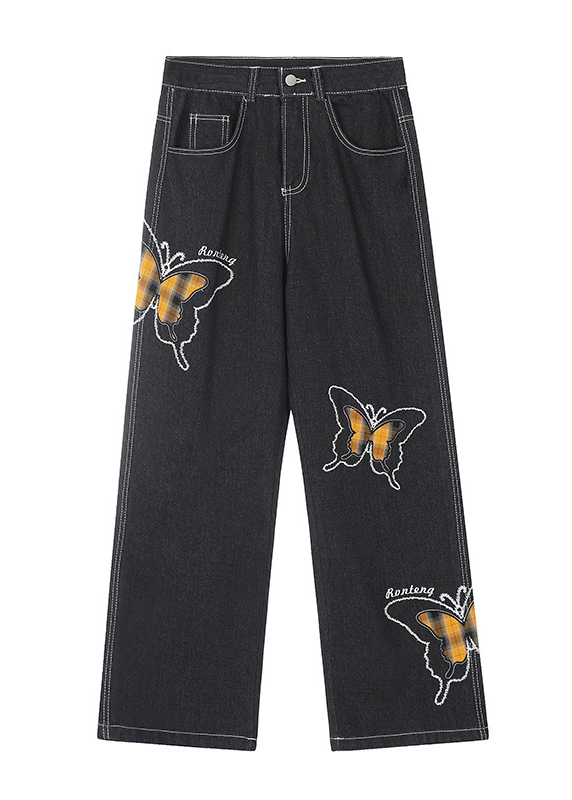 BUTTERFLY WIDE DENIM PANTS AEDES4591