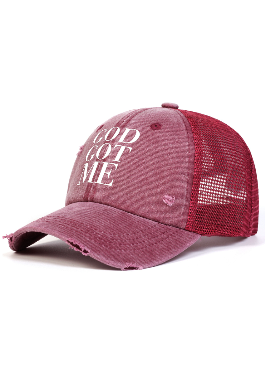 DISTRESSED TRUCKER CAP BEDES4743