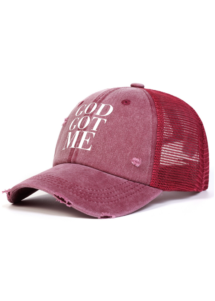 DISTRESSED TRUCKER CAP BEDES4743