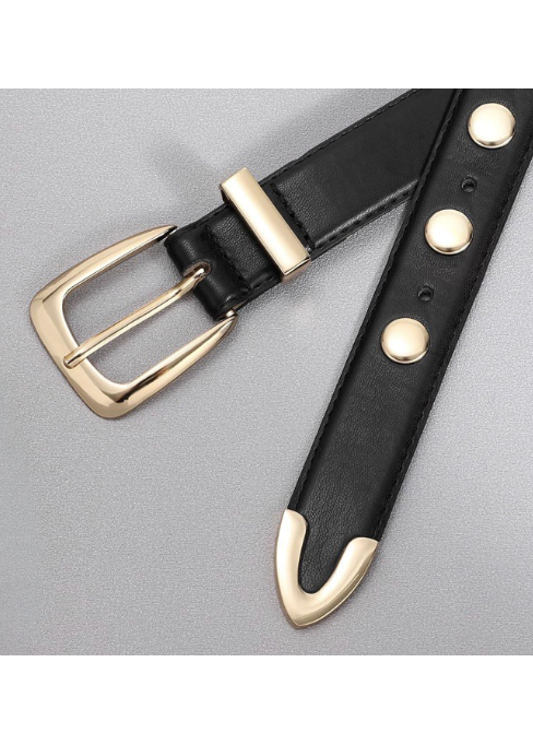 STUDDED LEATHER BELT BEDES4726