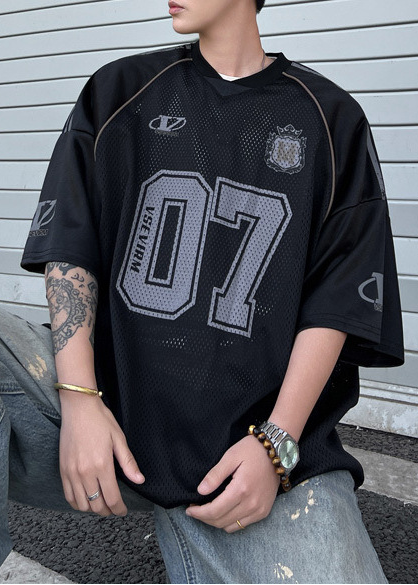 NUMBER 07 MESH GAME TEE BEDES4702