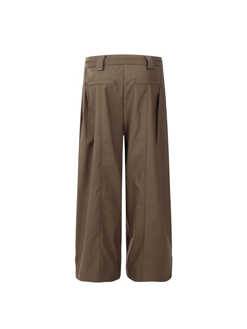 BUCKLE BELT WIDE SLACKS BEDES4650