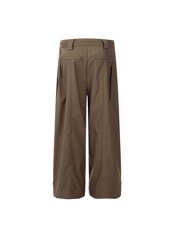 BUCKLE BELT WIDE SLACKS BEDES4650