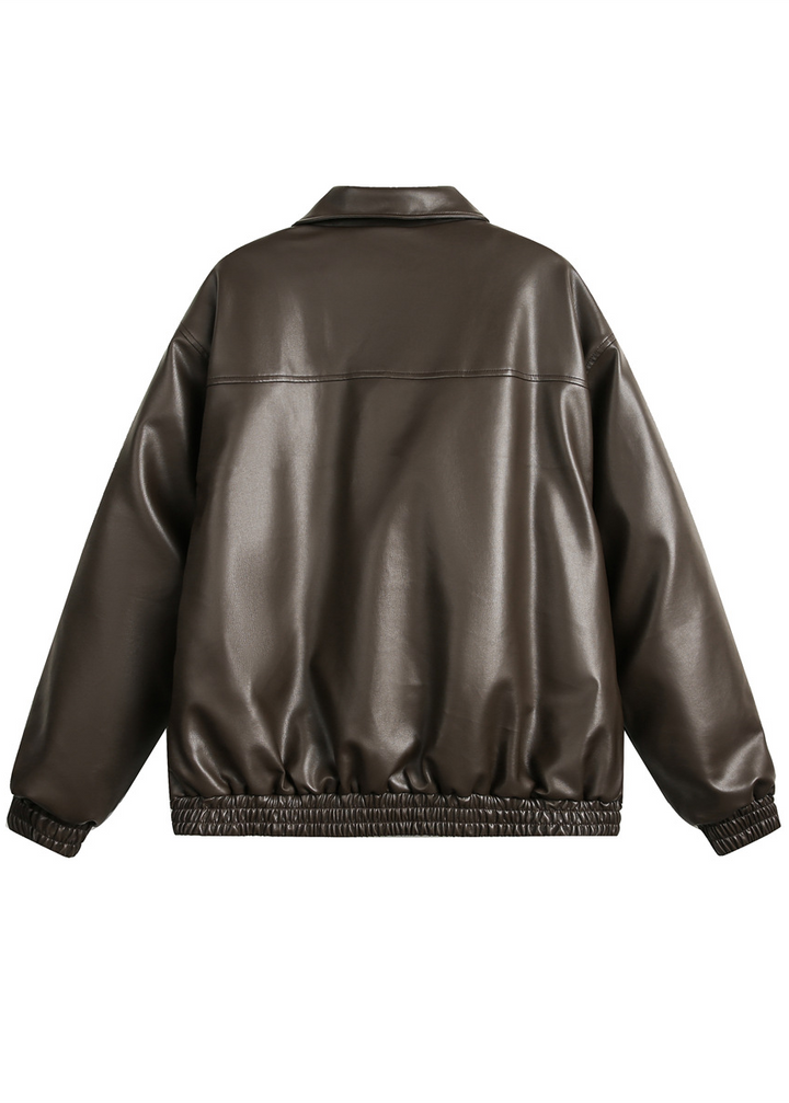 PADDED LEATHER JACKET BEDES4522