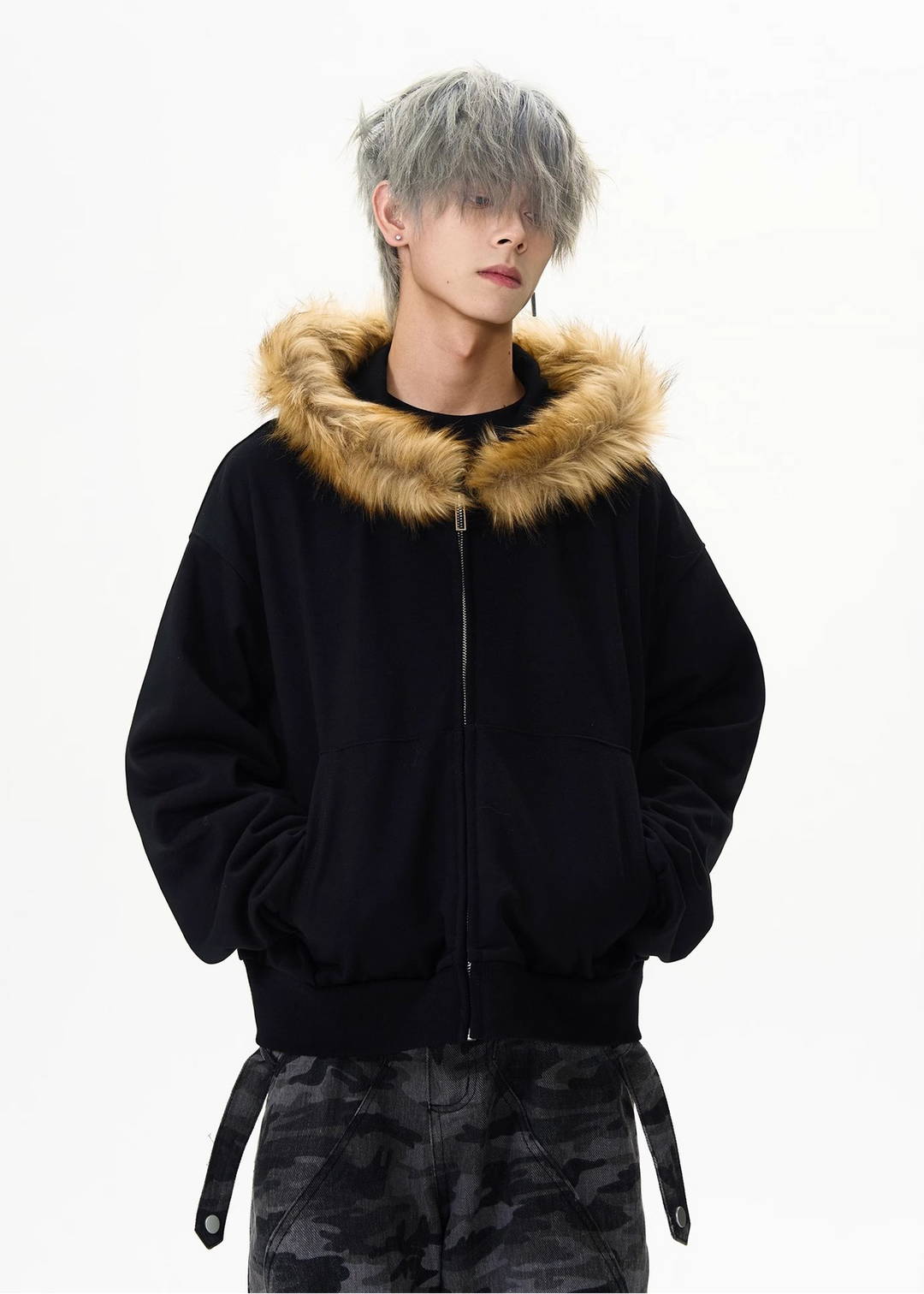 VOLUME FUR ZIP PARKA BEDES4520