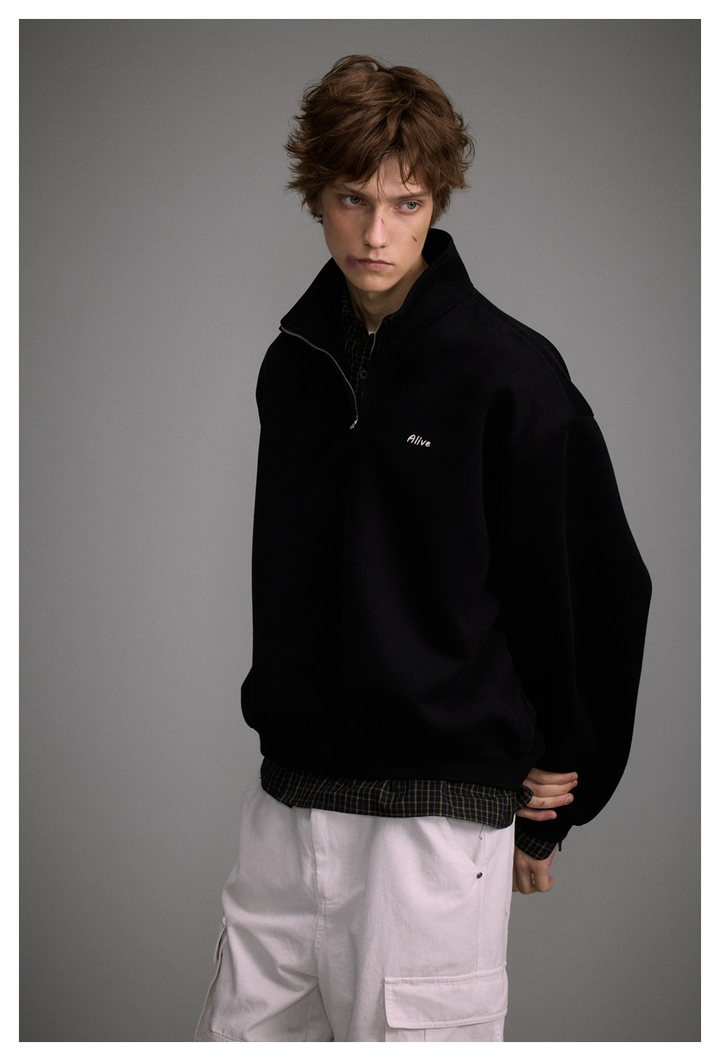 HALF-ZIP SWEAT TOP BEDES4552