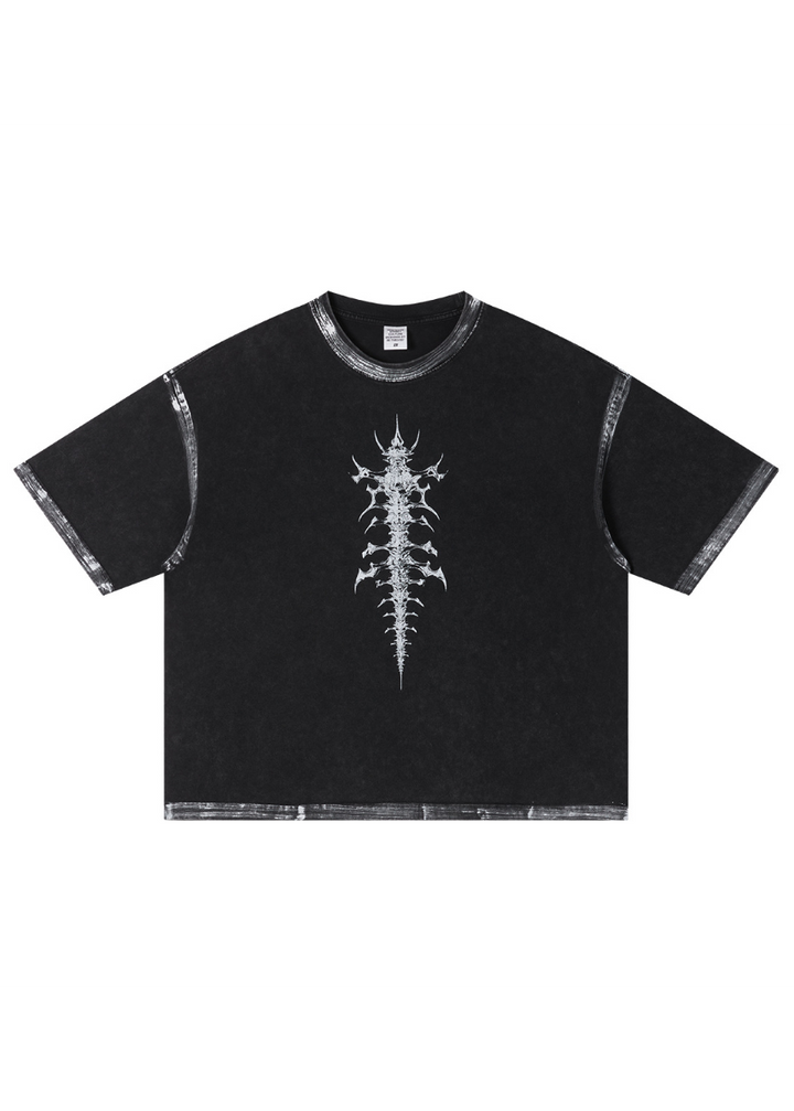 BONE GRAPHIC WASHED T-SHIRT BEDES4635
