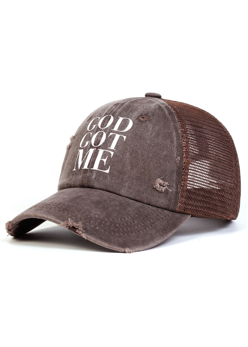 DISTRESSED TRUCKER CAP BEDES4743