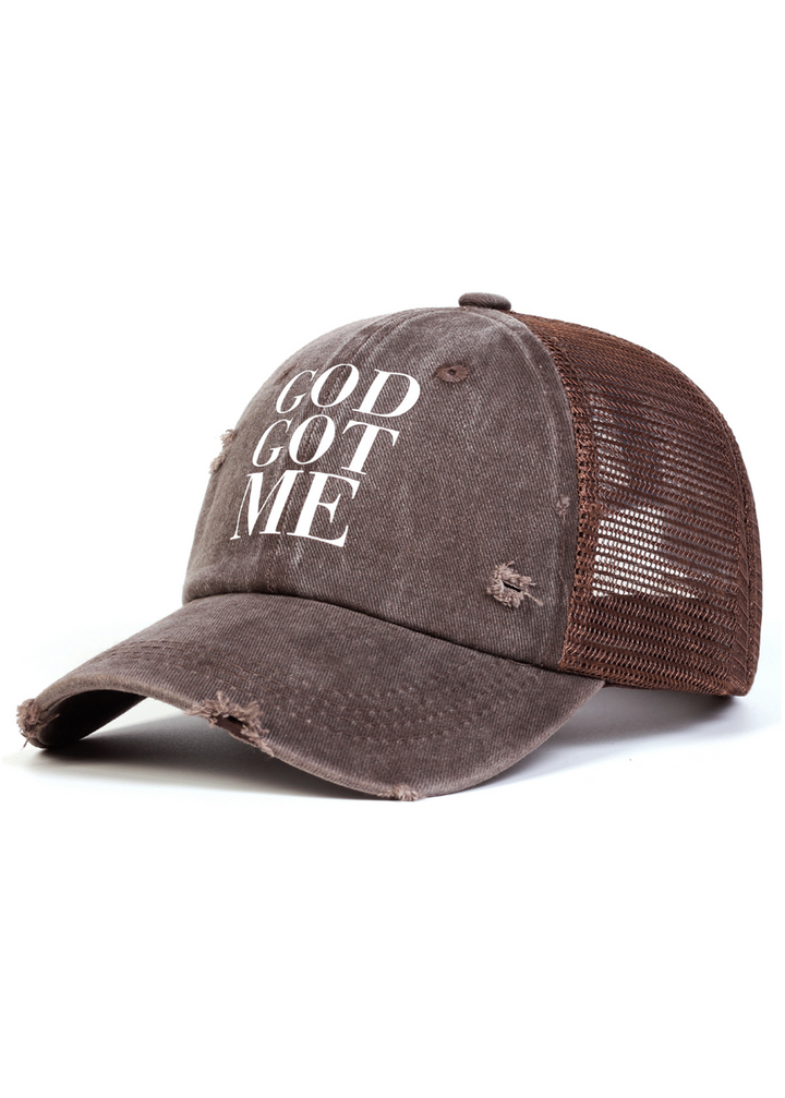 DISTRESSED TRUCKER CAP BEDES4743