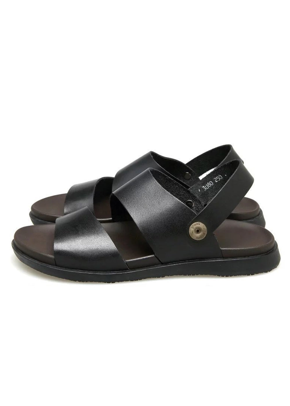 DOUBLE BAND BACKSTRAP LEATHER SANDALS BEDES4654