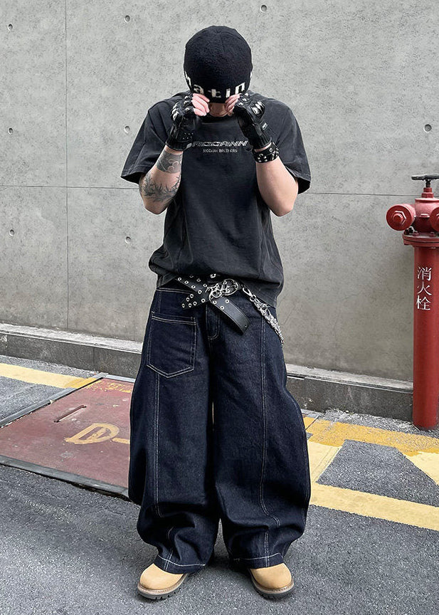 WASHED PANEL LOGO T-SHIRT DFDES4590