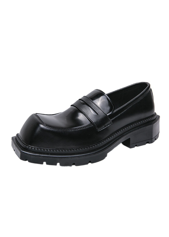 SQUARE TOE PLATFORM PENNY LOAFERS BEDES4661