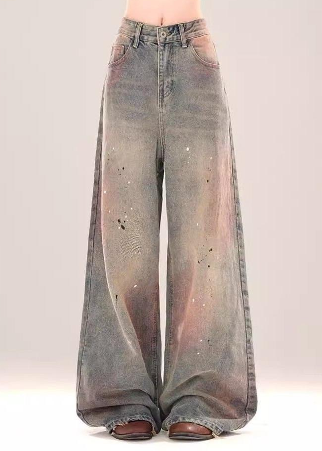 PAINT FADE WIDE DENIM PANTS AEDES4559