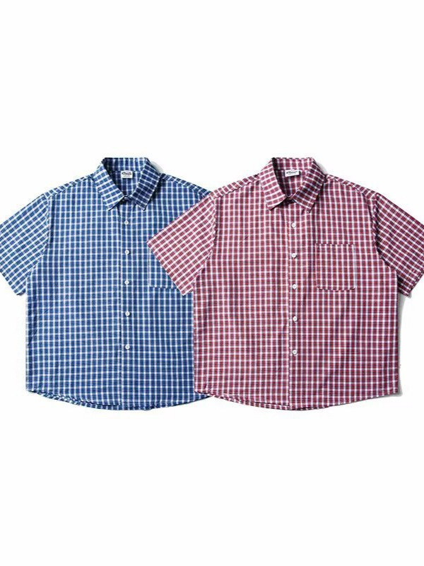 PLAID HALF SHIRT BEDES4645