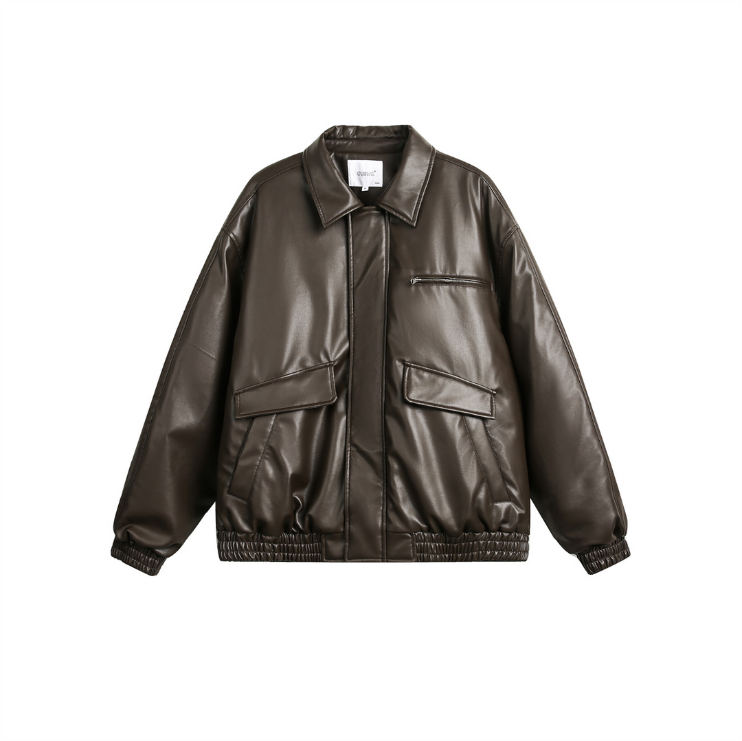 PADDED LEATHER JACKET BEDES4522