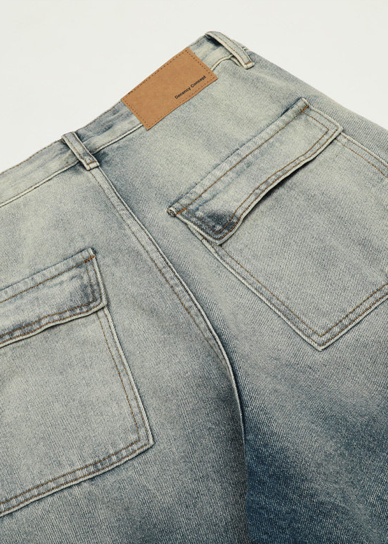 FADE PANEL WIDE DENIM PANTS AEDES4570