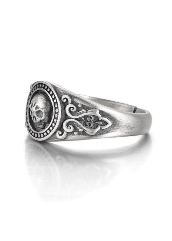 ORNAMENT SKULL RING BEDES4737