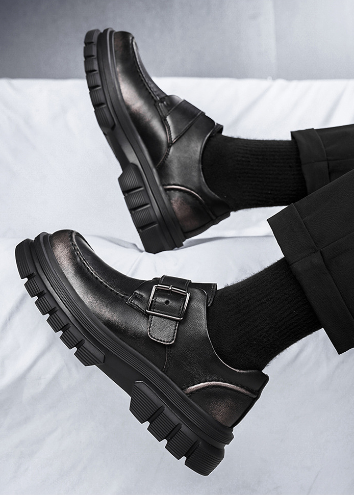 BUCKLE STRAP PLATFORM LOAFERS BEDES4659
