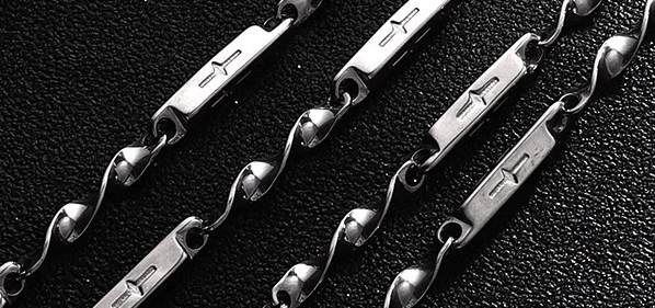 CROSS TWIST CHAIN NECKLACE BEDES4586 - Deuku