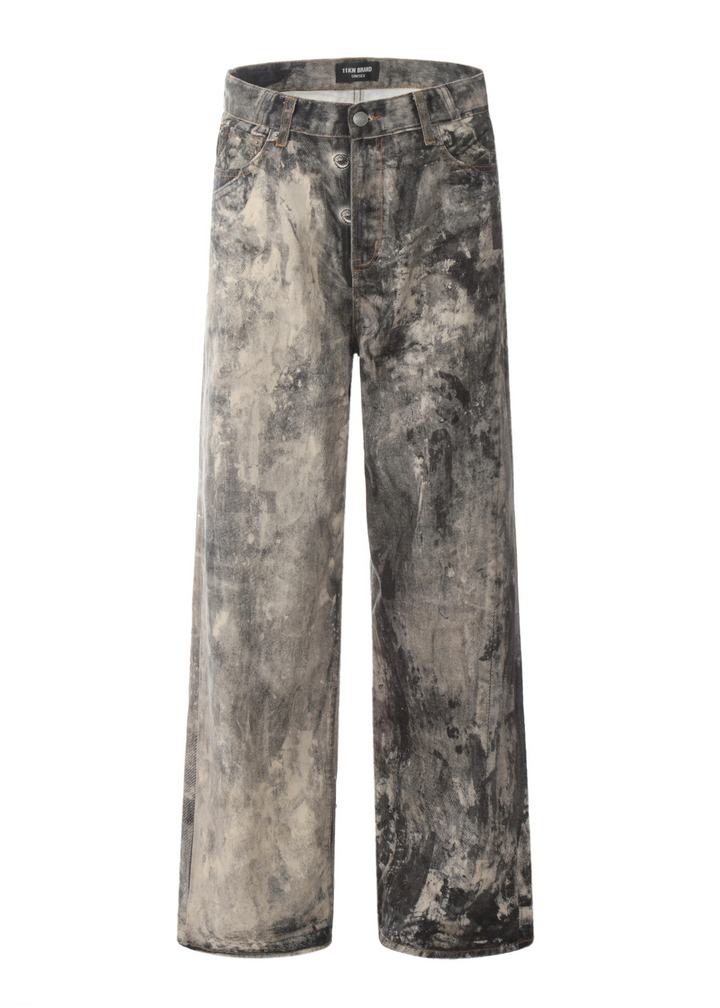 MARBLE WIDE DENIM PANTS BEDES4746